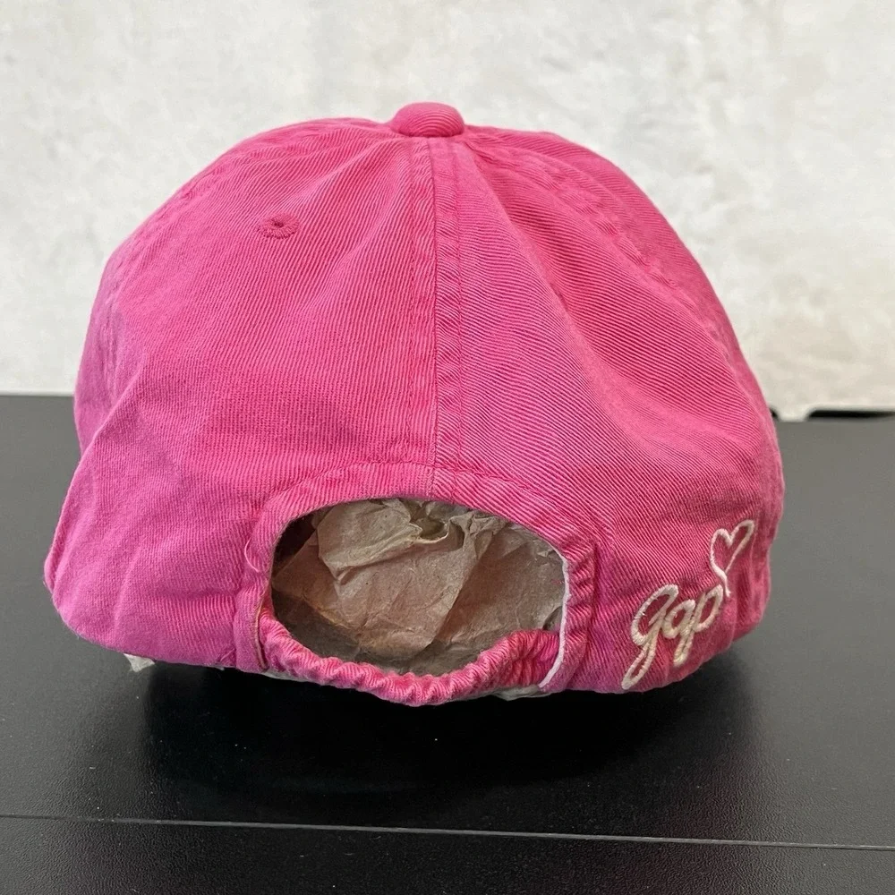 Baby GAP Baseball Hat Cap Youth Size M/L Girls Pink With Flexible Band
